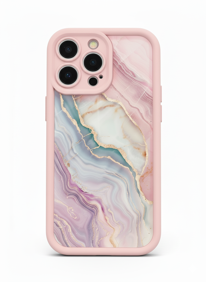 Marble Design Carved Matte Phone Case