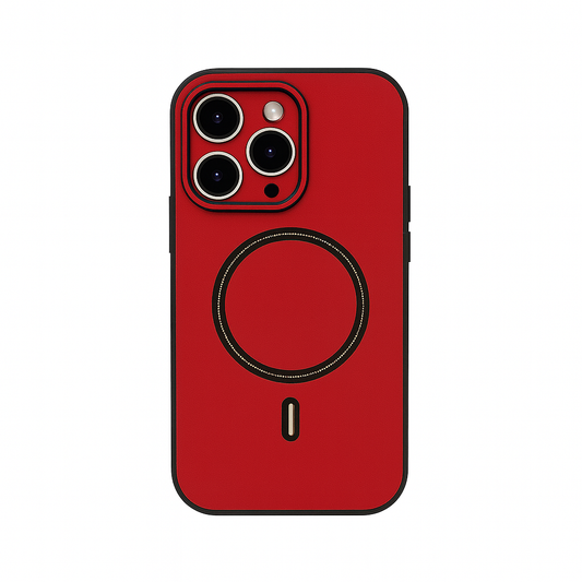Magnetic Leather Phone Case