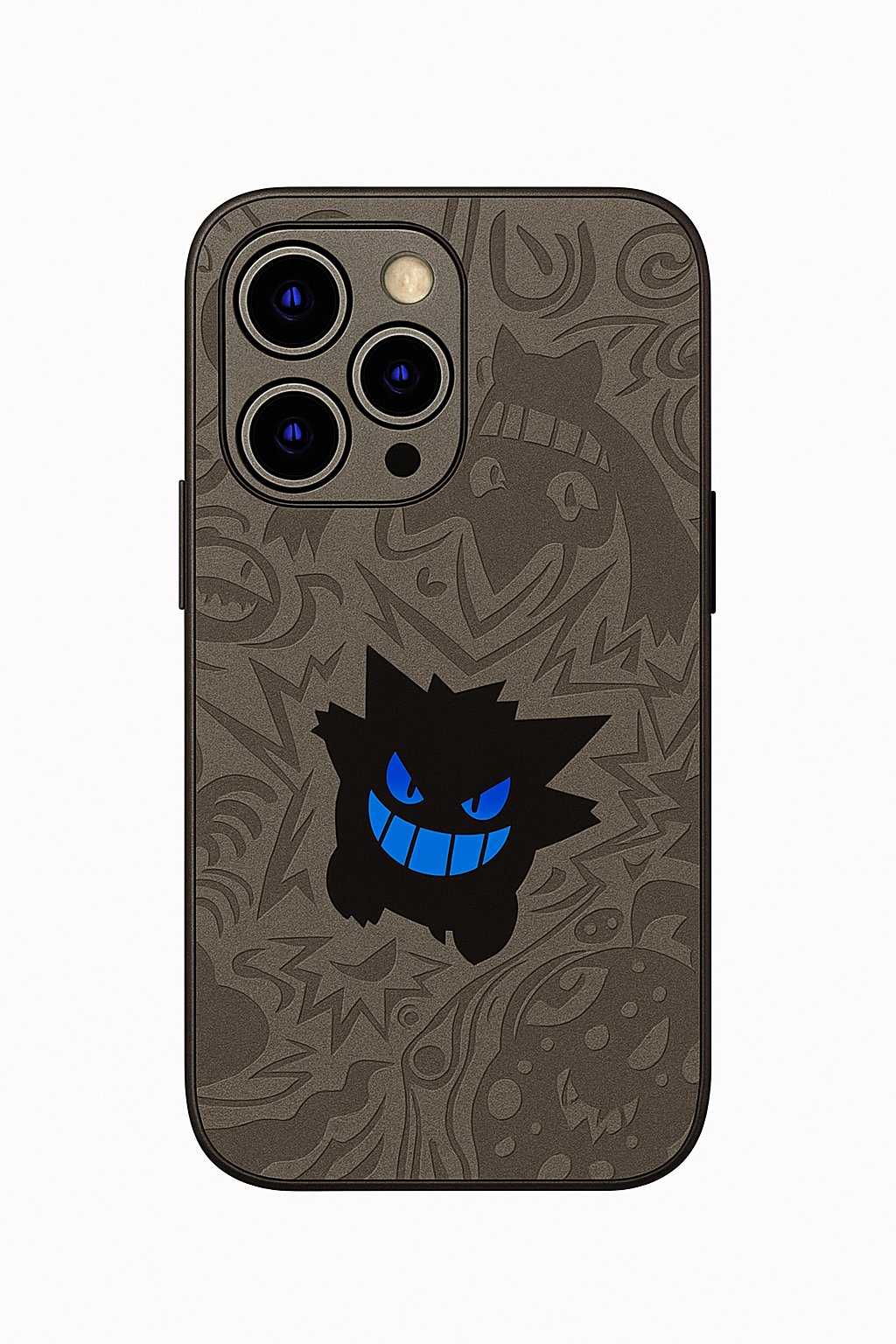 Anime Pokemon Gengar Retro Leather Laser Case