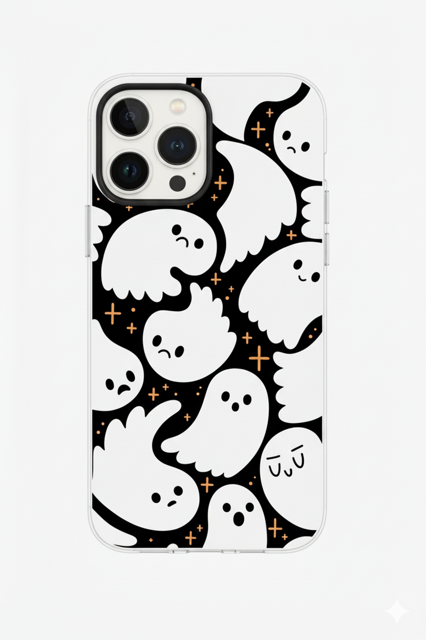 Small Ghost Cute Expression Phone Case