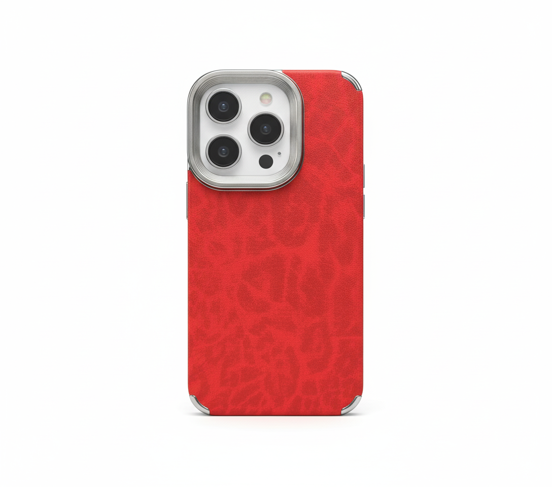 Slim Plating Retro Leopard Print Phone Case