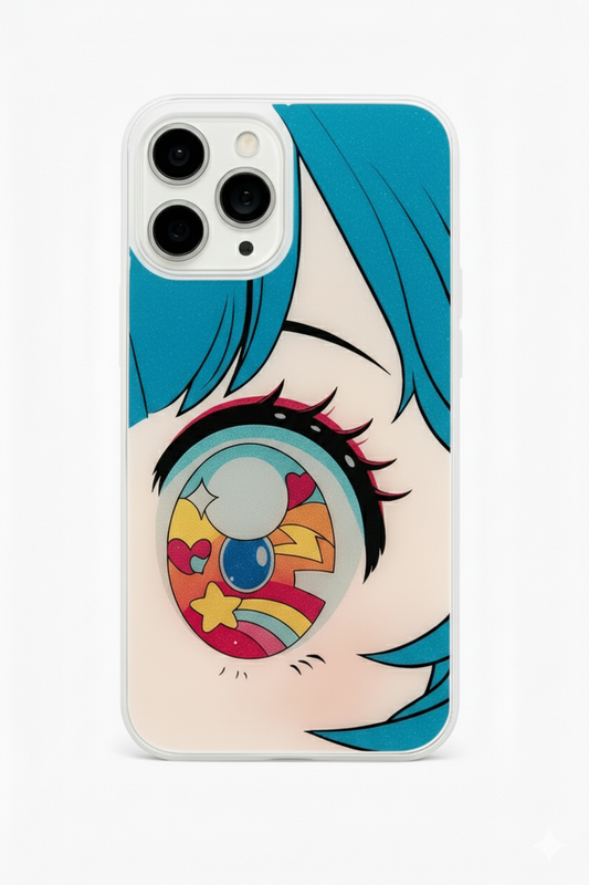 Cartoon Anime Iridescent Shinning Eyes Phone Case
