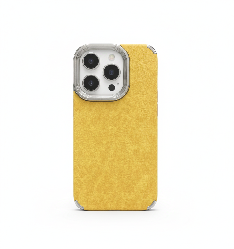 Slim Plating Retro Leopard Print Phone Case
