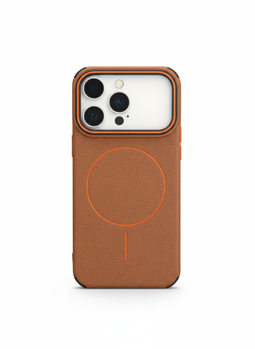 Luxury Leather Texture Magnetic Case