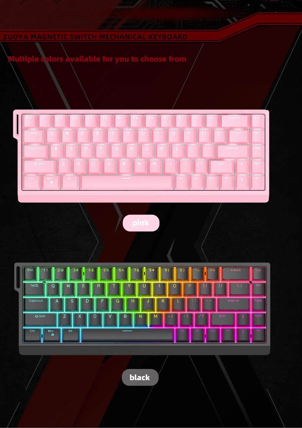 Wired Magnetic RGB E-Sports Mechanical Keyboard