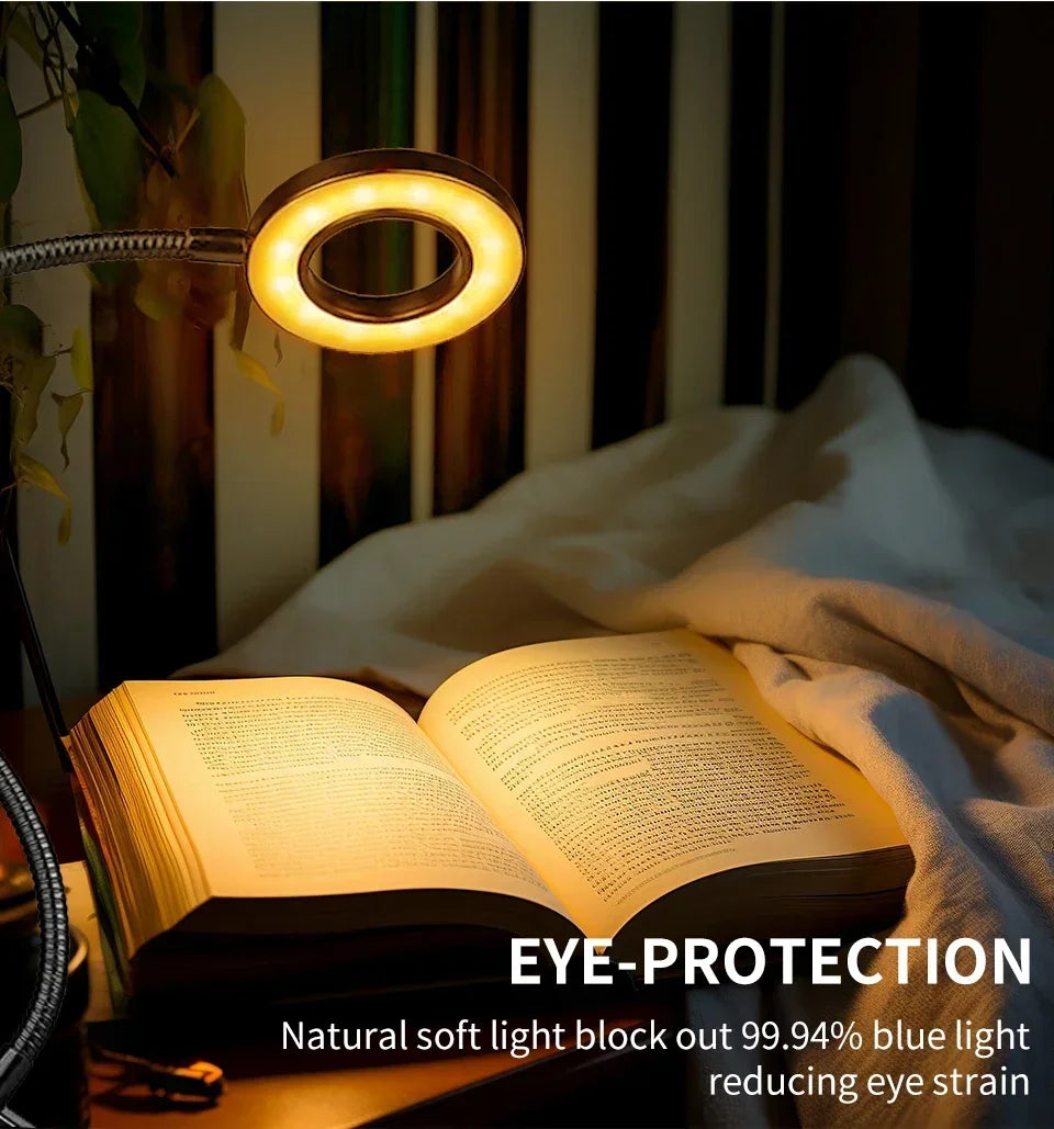 LED USB Clip-On Desk Lamp