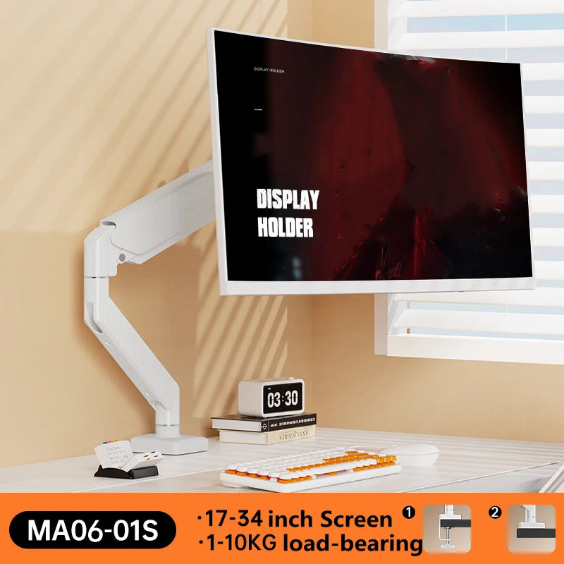 Adjustable Single Monitor Arm Mount