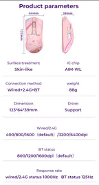 Tri-Mode RGB Gaming Mouse with Charging Base