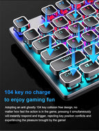 Wired 104-Key RGB Mechanical Gaming Keyboard