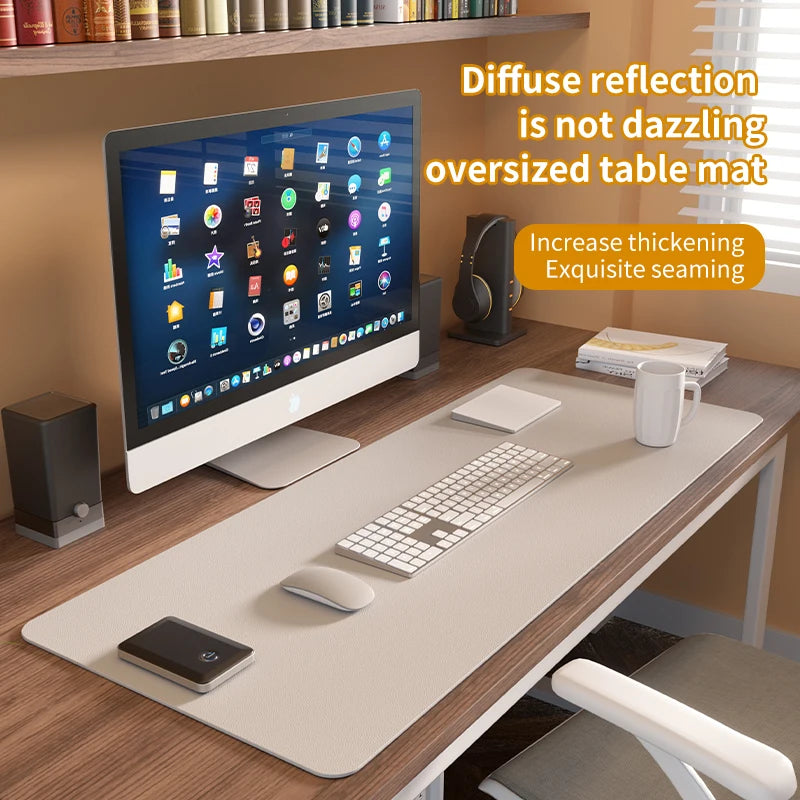 Waterproof PU Leather Large Gaming Desk Mouse Pad