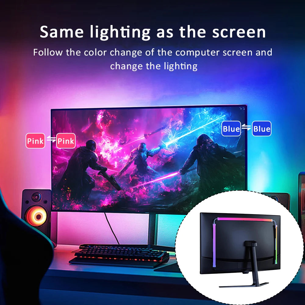 USB RGB Monitor LED Light Strip