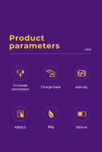 Tri-Mode RGB Gaming Mouse with Charging Base