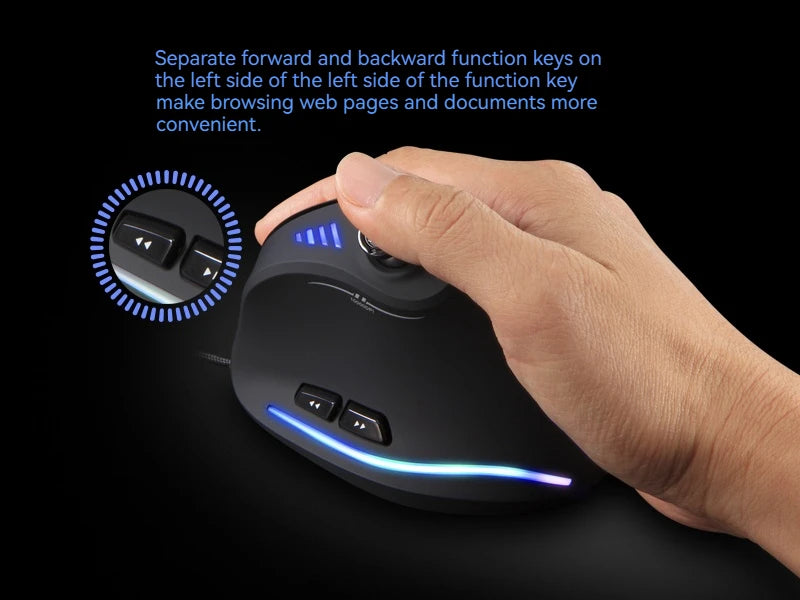 C-18 RGB Vertical Gaming Mouse 11-Button USB