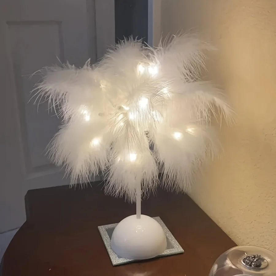 Feather Table LED Lamp