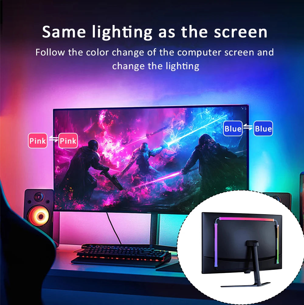 USB RGB Monitor LED Light Strip