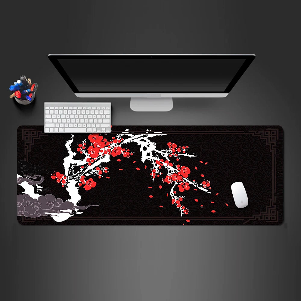 Japanese Floral XXL Gaming Mouse Pad Mat