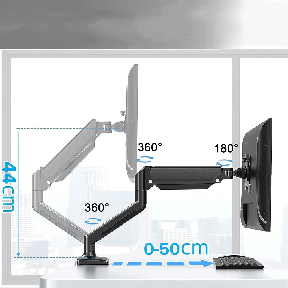Dual Monitor Mechanical Arm Desk Mount