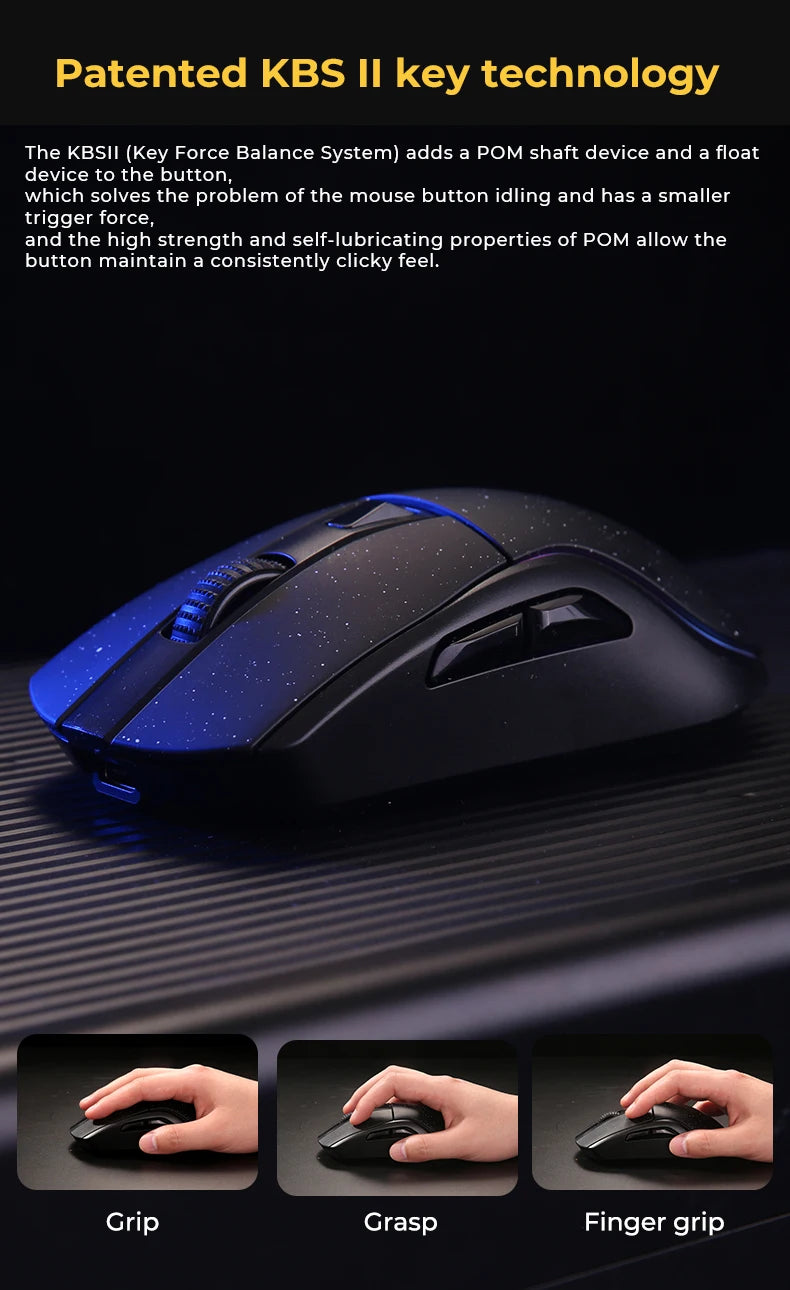 Tri-Mode RGB Gaming Mouse with Charging Base