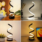 Modern USB Spiral LED Table Lamp