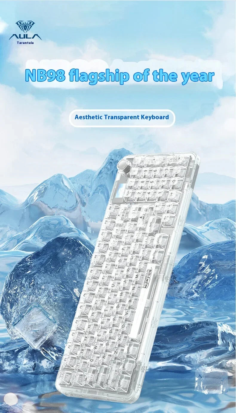 3-Mode RGB Mechanical Gaming Keyboard with Knob