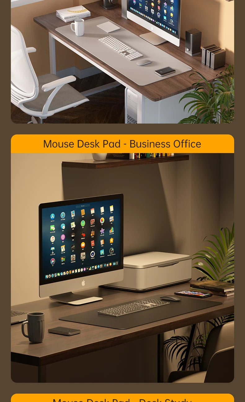 Waterproof PU Leather Large Gaming Desk Mouse Pad