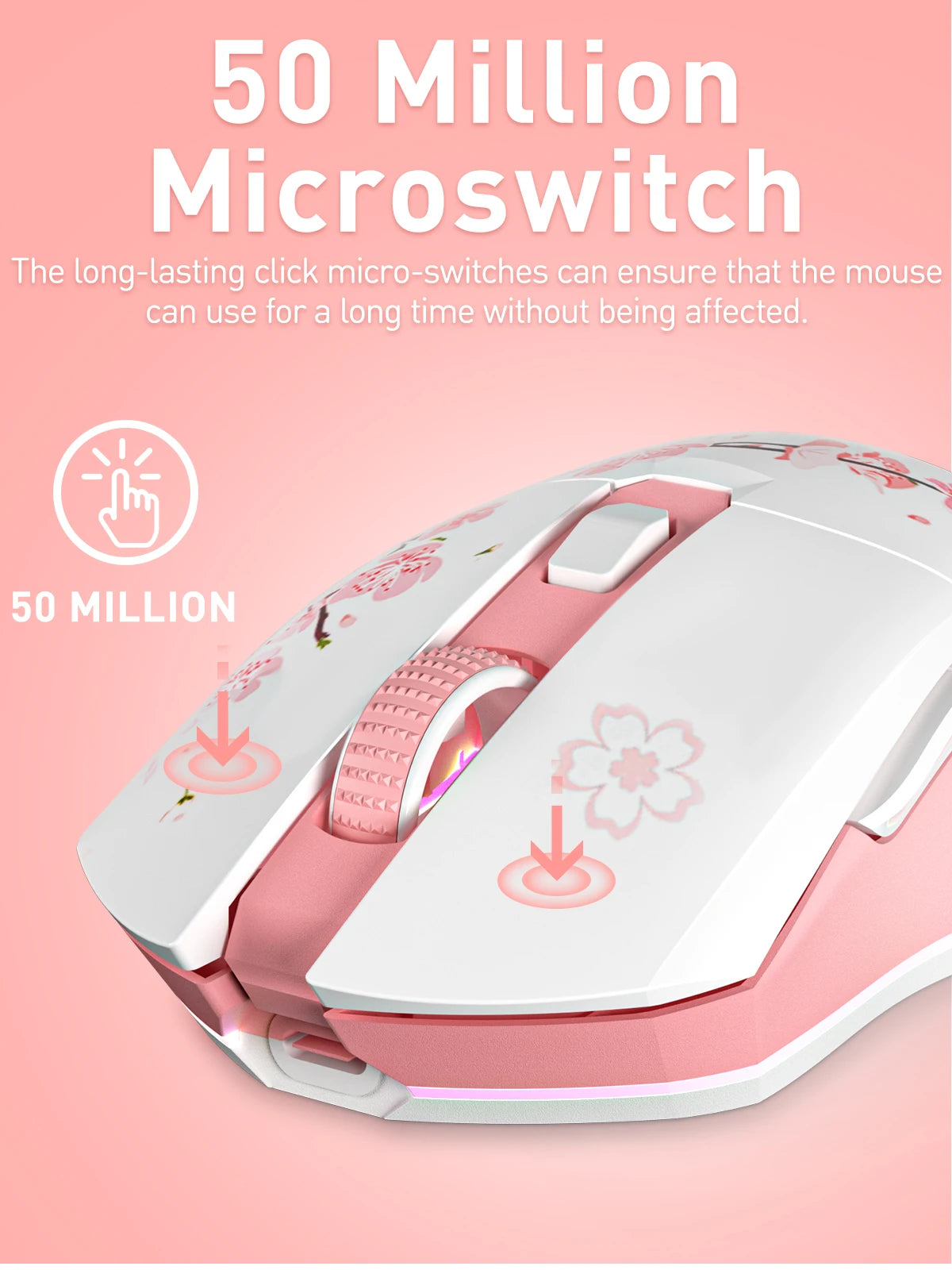 Dual Mode RGB Wireless & Wired Gaming Mouse