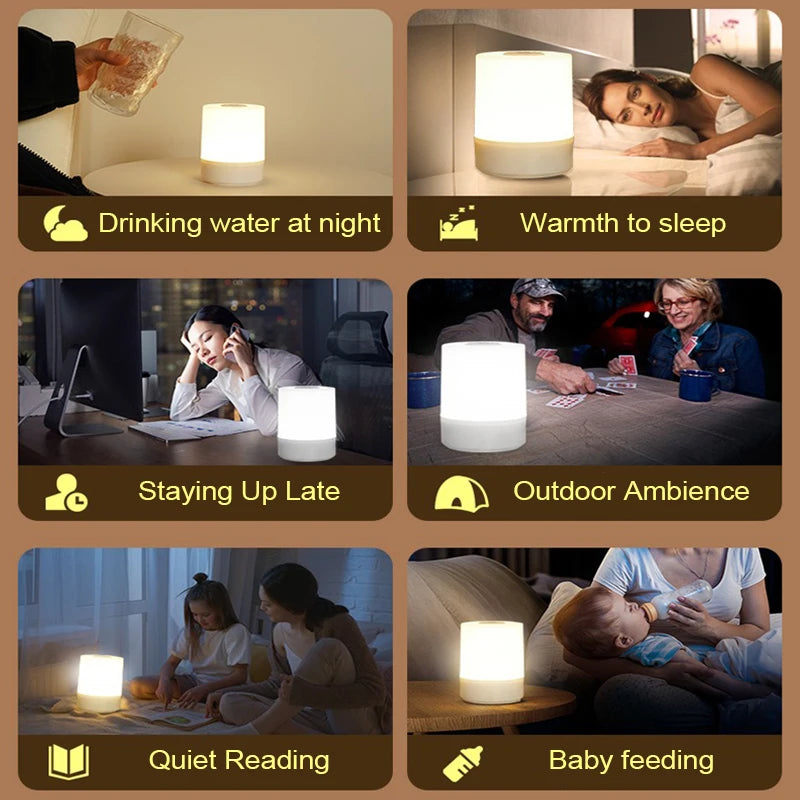 Bedside LED Touch Night Lamp