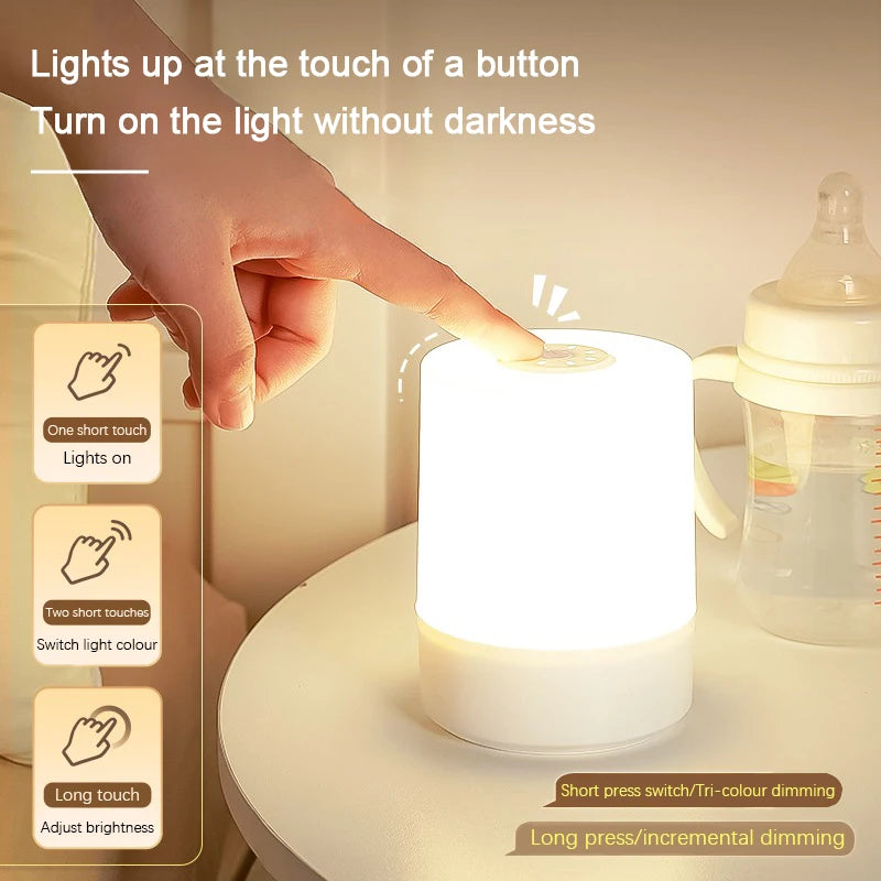 Bedside LED Touch Night Lamp