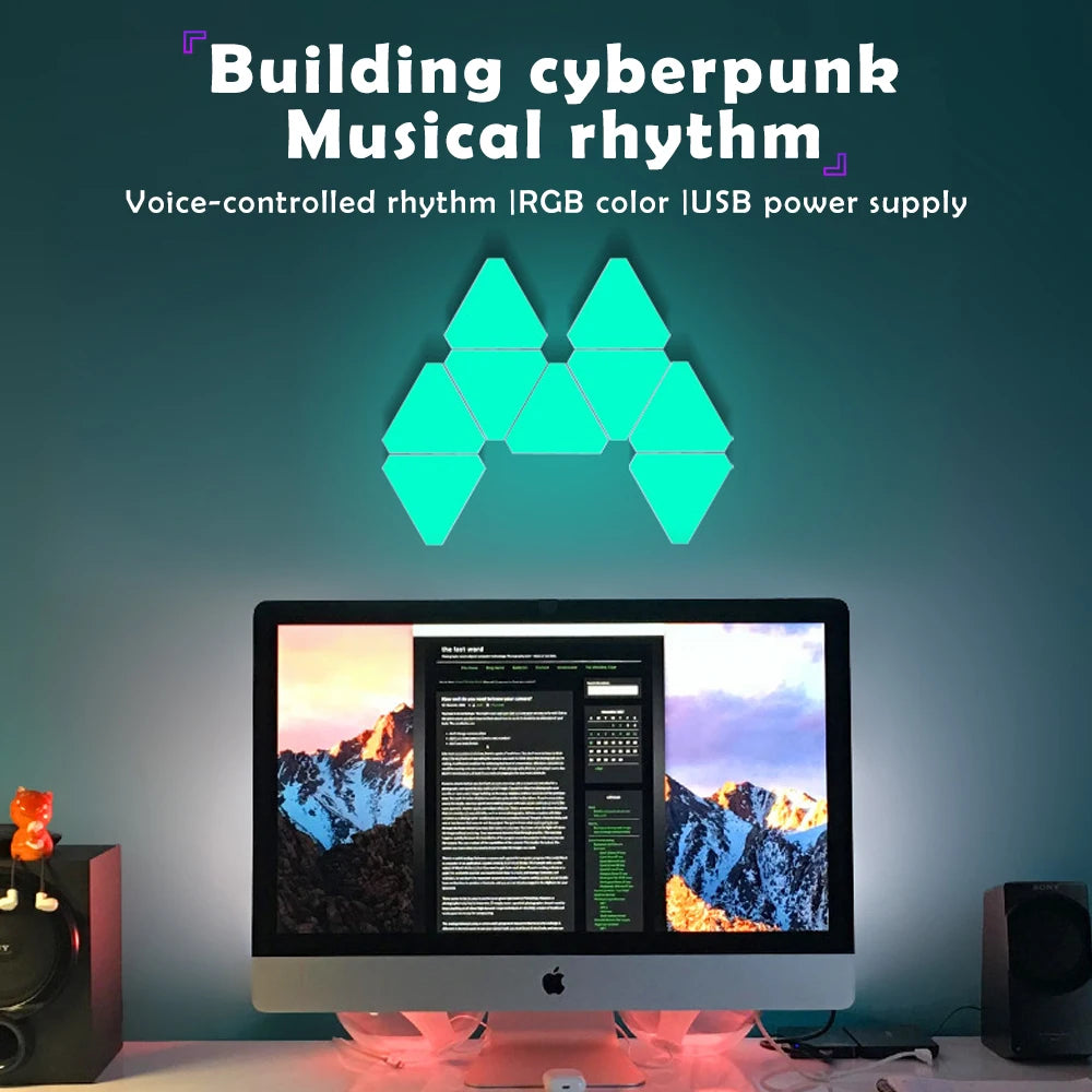 Smart RGB WiFi Triangle Wall Light