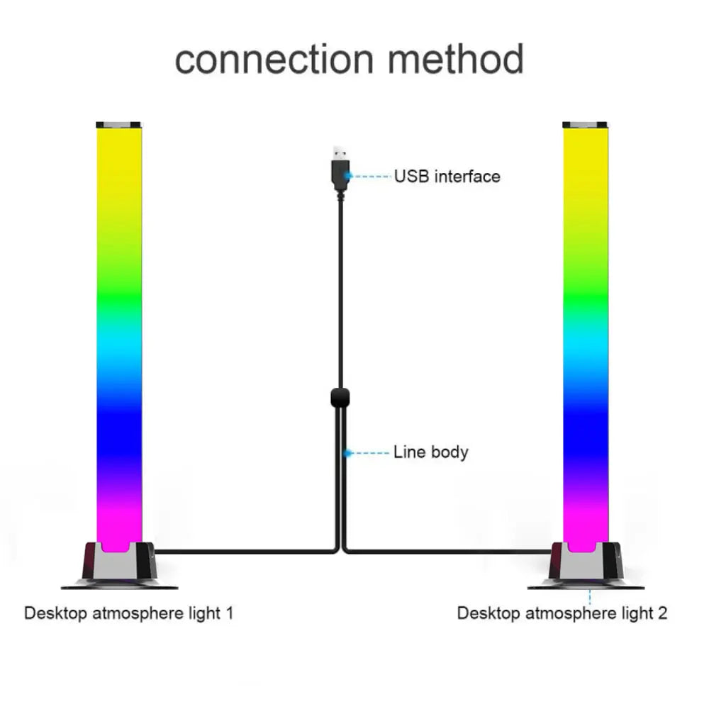 Smart RGB Music Rhythm Light Bar
