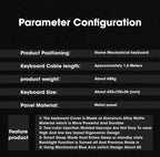 104 Keys RGB Metal Mechanical Gaming Keyboard