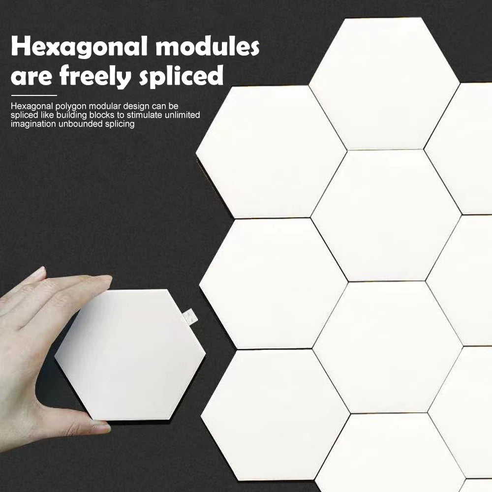 LED Hexagon Night Lights Smart Home Gaming Wall Lights