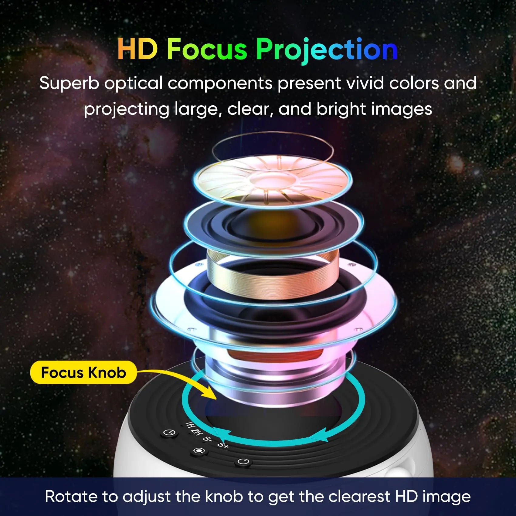 360° Starry Sky Galaxy Projector Lamp