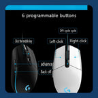 Logitech G102 RGB Gaming Mouse with 6 Buttons