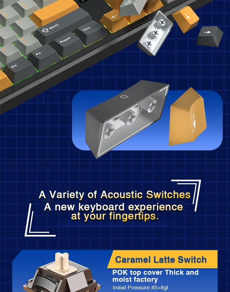 100% Layout RGB Mechanical Gaming Keyboard