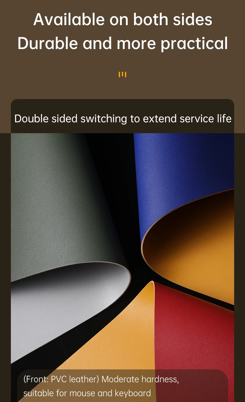 Waterproof PU Leather Large Gaming Desk Mouse Pad