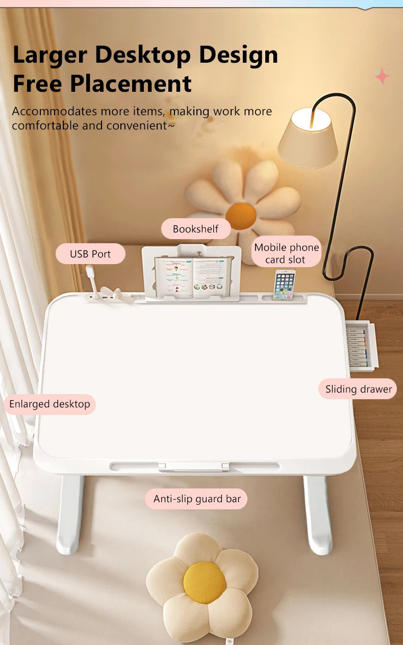 Foldable Adjustable Laptop Bed Desk