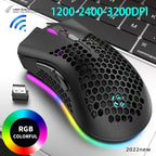 BM600 RGB Rechargeable Honeycomb Gaming Mouse