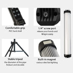 Portable RGB Magnetic LED Fill Light Stick