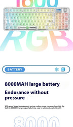 3-Mode RGB Mechanical Gaming Keyboard with Knob