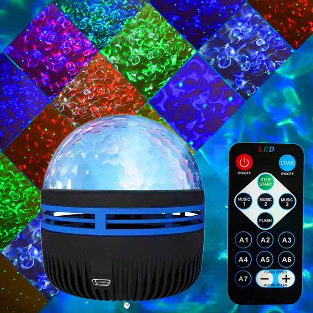 USB 360° Rotating Galaxy Projector Lamp