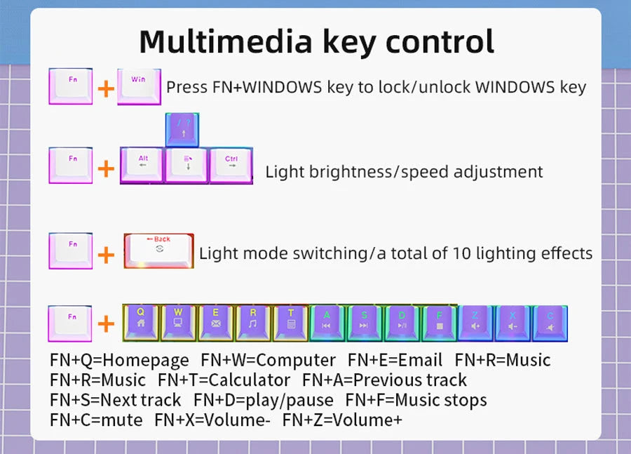 K61 Wired RGB Mechanical Gaming Keyboard