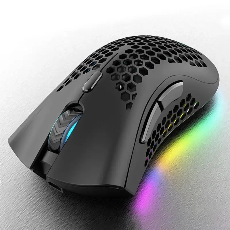 BM600 RGB Rechargeable Honeycomb Gaming Mouse
