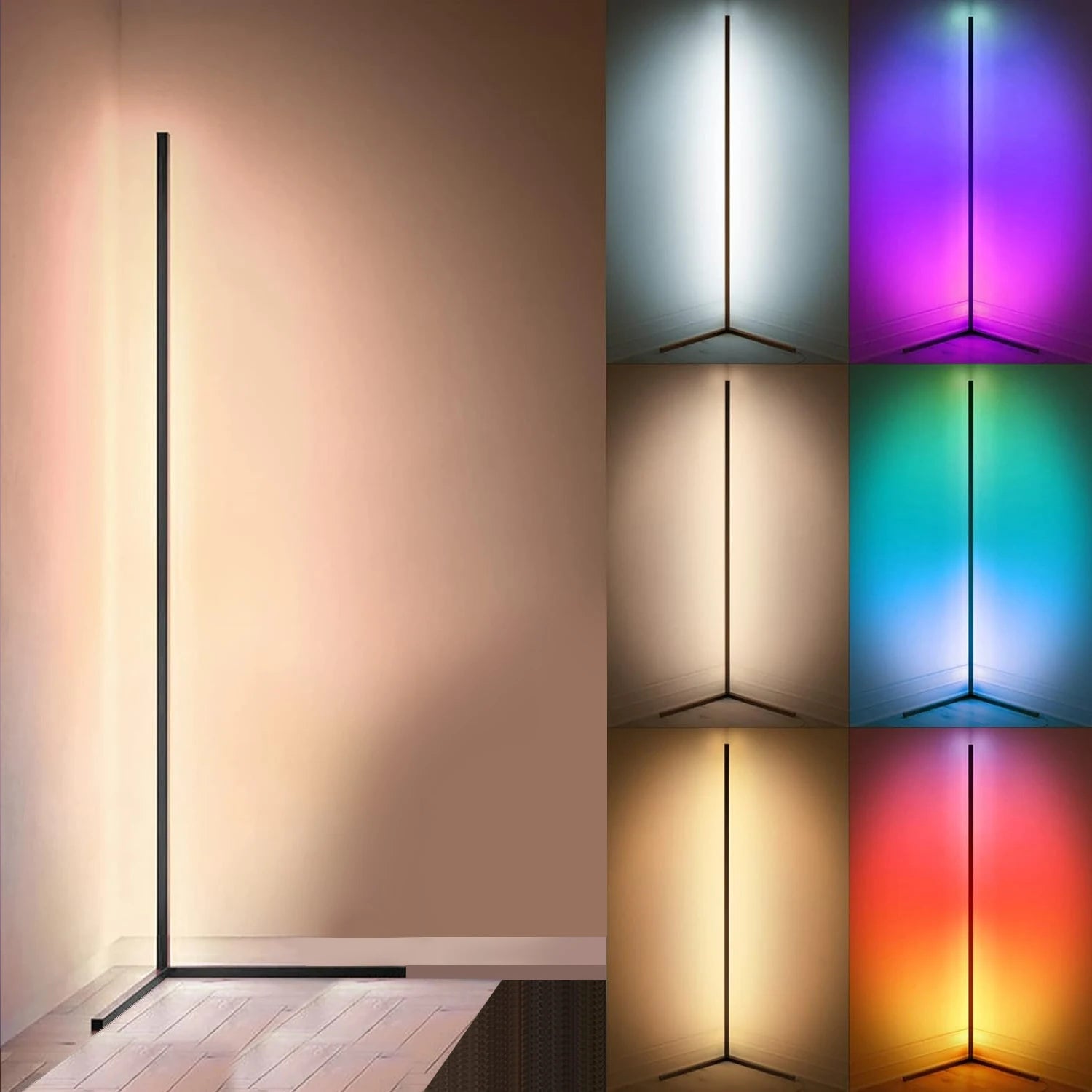 Smart RGBIC Corner Floor Lamp