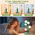 Vintage Floral Lily Table Lamp