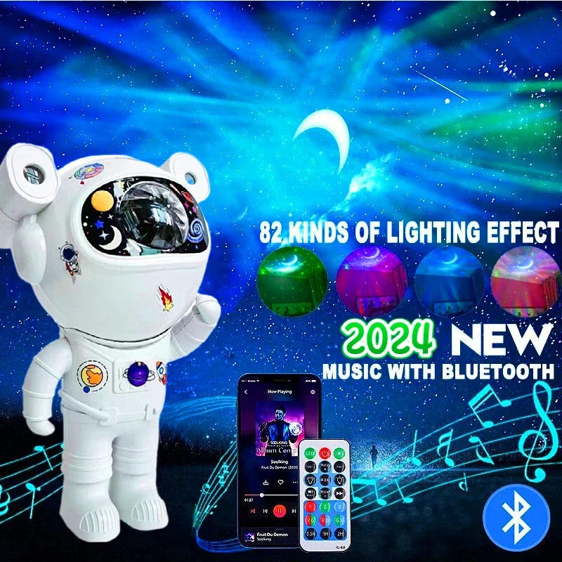 Bluetooth Astronaut Galaxy Star Projector