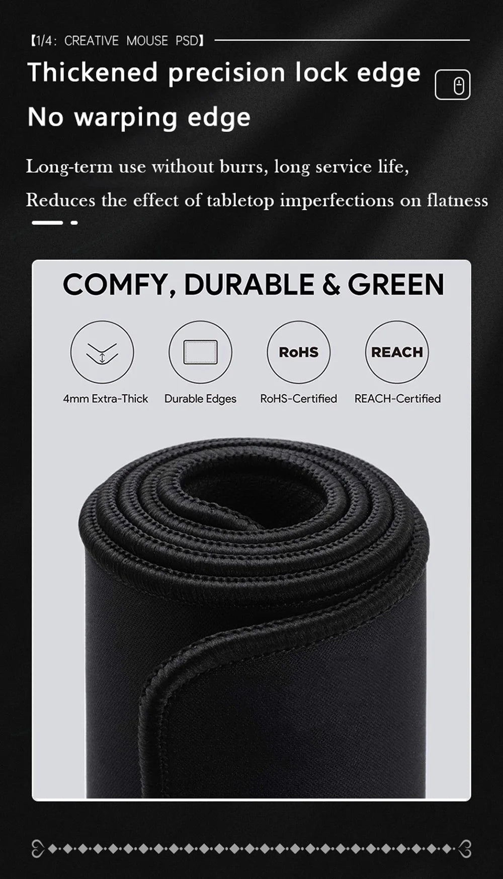 Japanese Floral XXL Gaming Mouse Pad Mat