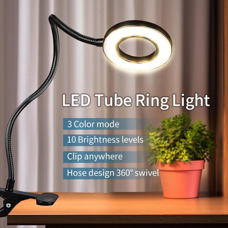 LED USB Clip-On Desk Lamp