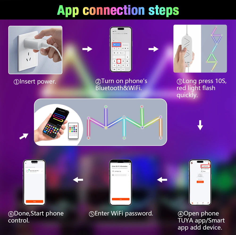 WiFi Smart RGB Wall Light Bar