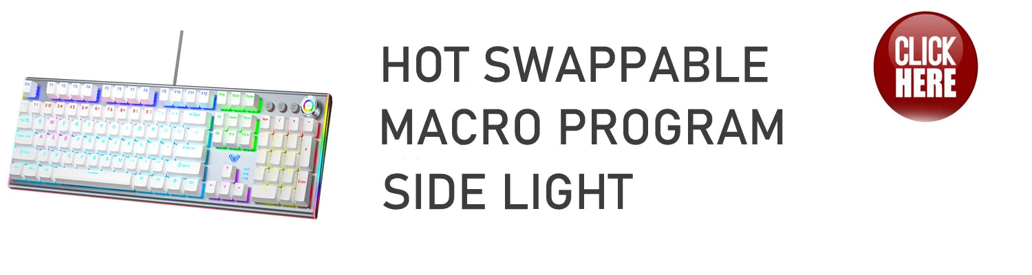 104 Keys RGB Metal Mechanical Gaming Keyboard